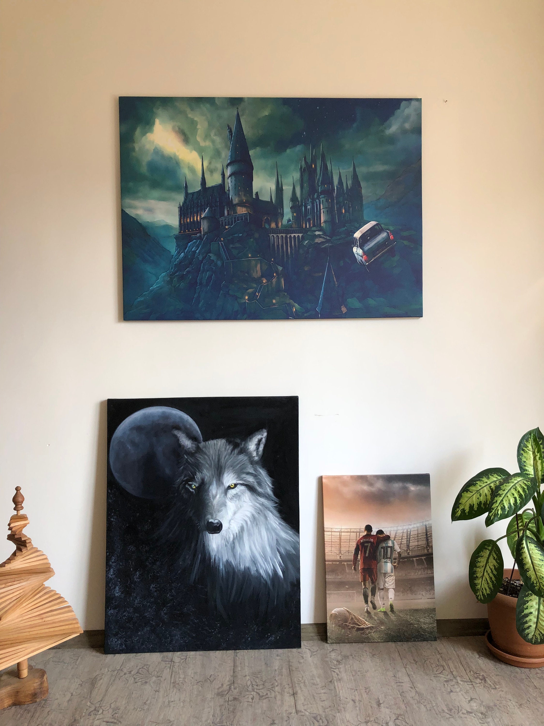 Led Zeppelin Wall Art / Black & White 1970s Music Band Canvas Wall Art