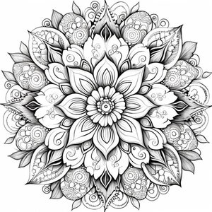 Mandala Adult Coloring Pages