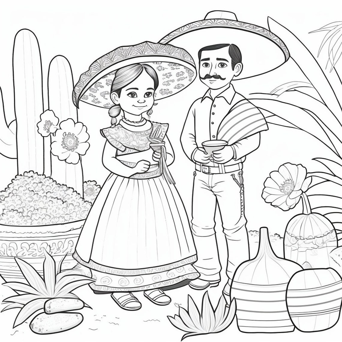 Cinco De Mayo Coloring Pages for Kids, Cinco De Mayo, Coloring Pages ...