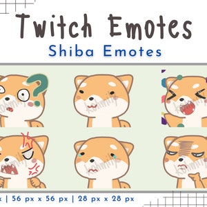 Shiba Twitch / Discord Emotes