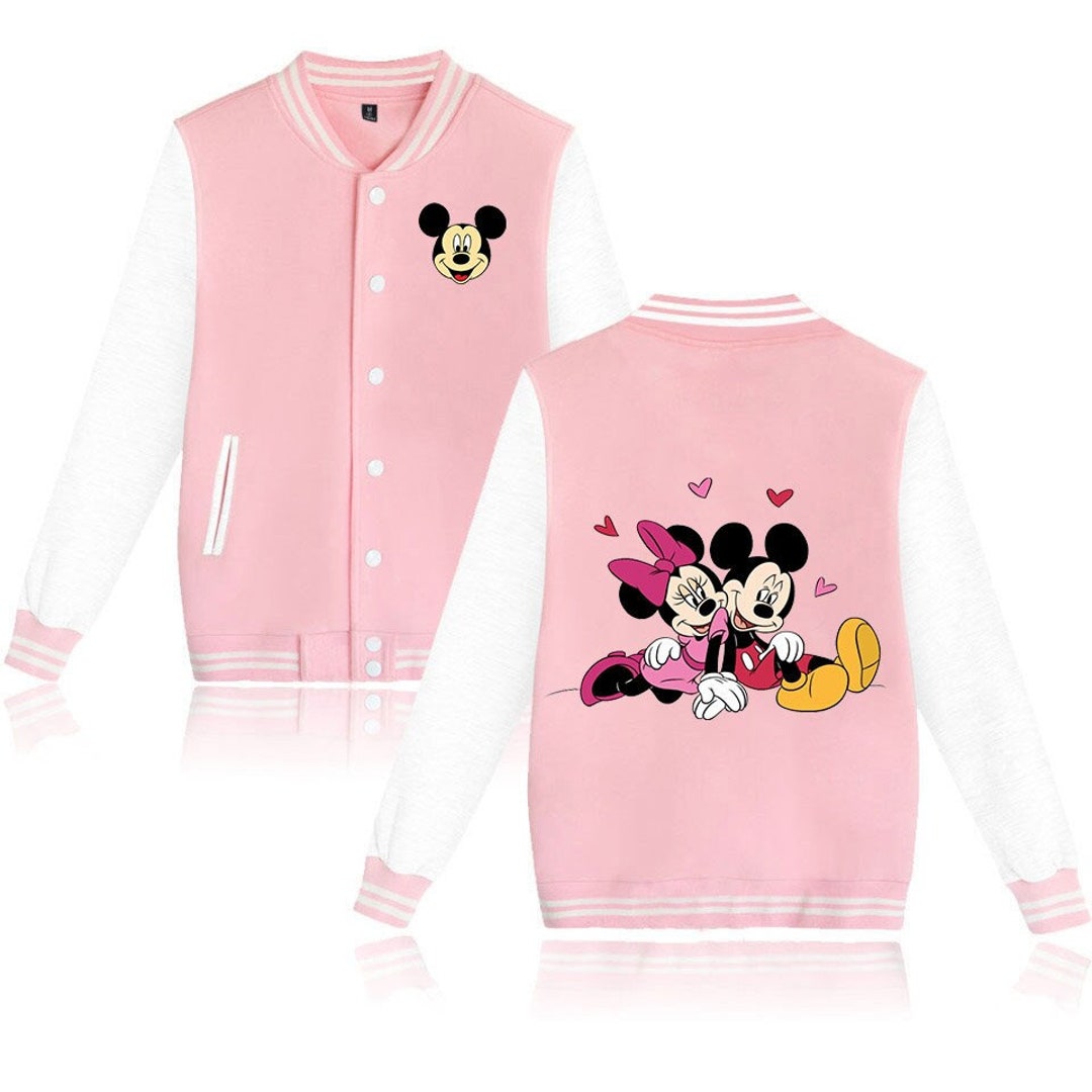 Mickey and Minnie Mouse Bomber Jacket Disney Gifts Cute Etsy UK