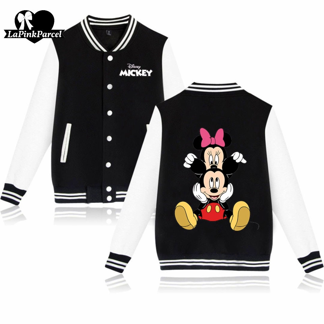 Discover Chaqueta de Béisbol Mickey Mouse Disney, Mickey Baseball Chaqueta, All Disney Characters, Mickey y Minnie Disney Jacket