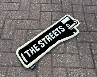 The Streets rug | Mike Skinner | Hand Tufted Rug | 60x25cm | made to order | Wall hanging | Table Decoration | The Streets Lighter