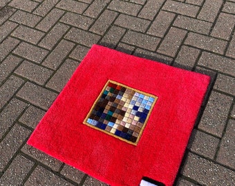 Kanye Rug l MBDTF Album Cover l 60x60cm l made to order | square rug l Handmade l Tufted