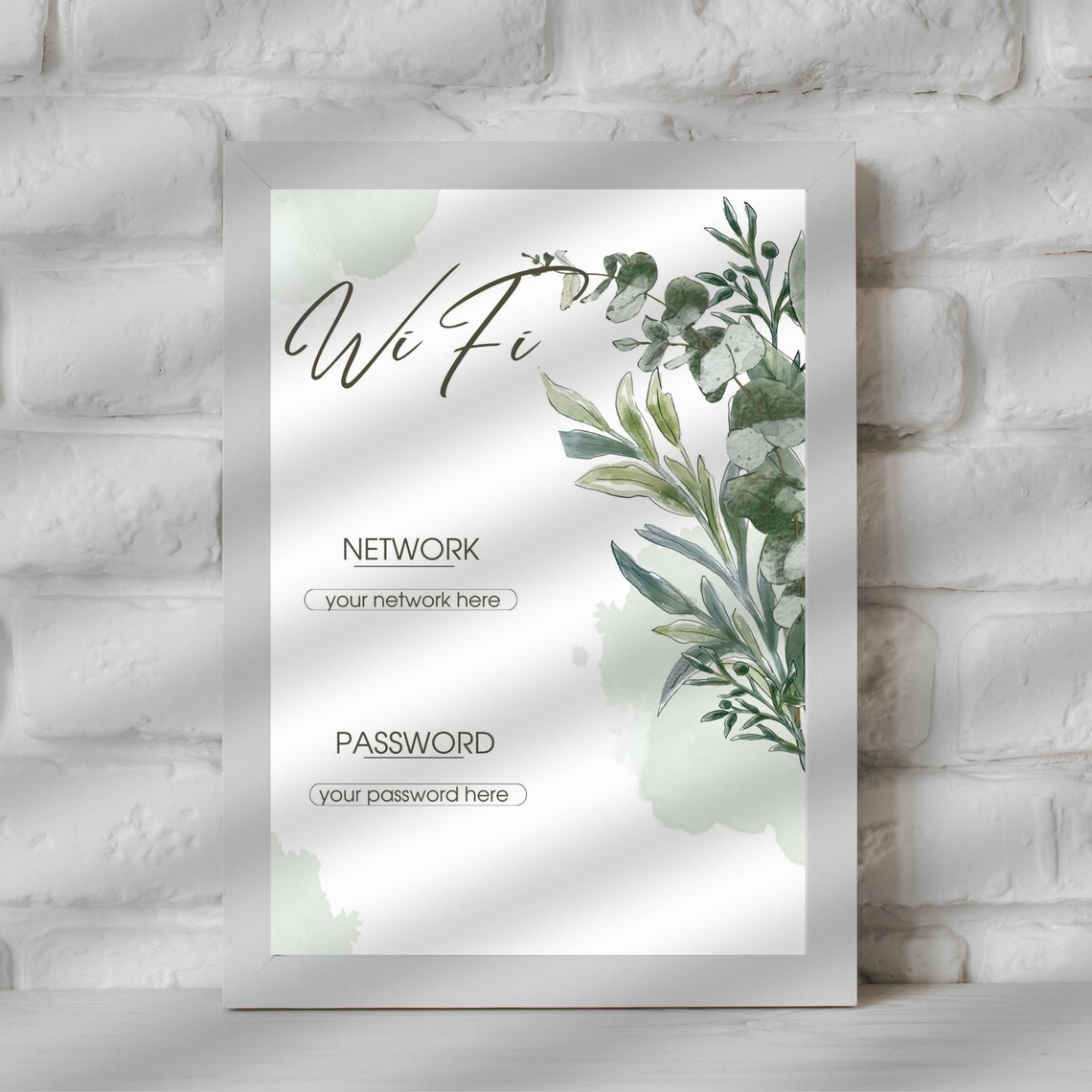 Printable Wifi Code, Wifi Password Sign,wi-fi Print, Wifi Printable ...