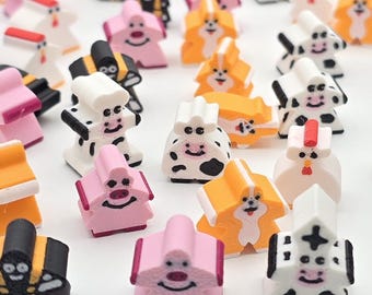 Animals 4 Carcassonne Big Box Meeples – Replacement Pieces