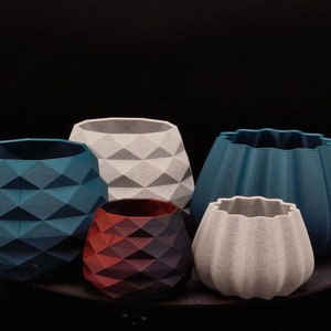 Einzigartiger Übertopf (3er-Set) – unter anderem für Kakteen und Sukkulenten