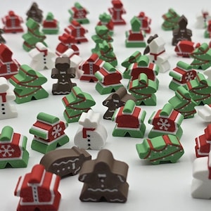 Christmas Carcassonne Big Box Meeples – Replacement Pieces