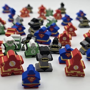 Meeples de caja grande: piezas de repuesto para el juego de superhéroes, juego n.° 1
