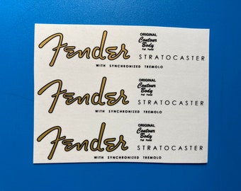 Stickers Stratocaster parfaits pour le toboggan aquatique pour votre restauration de guitare