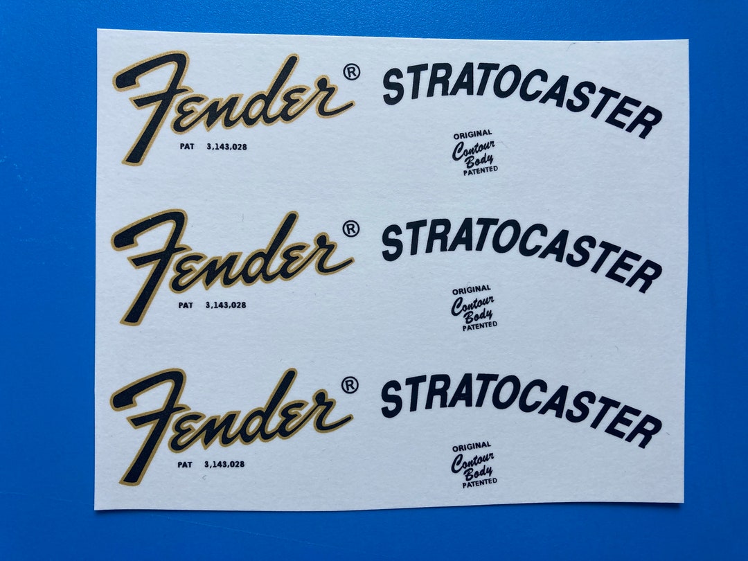 Perfect Stratocaster Decals Waterslide for Your Restoration Etsy UK