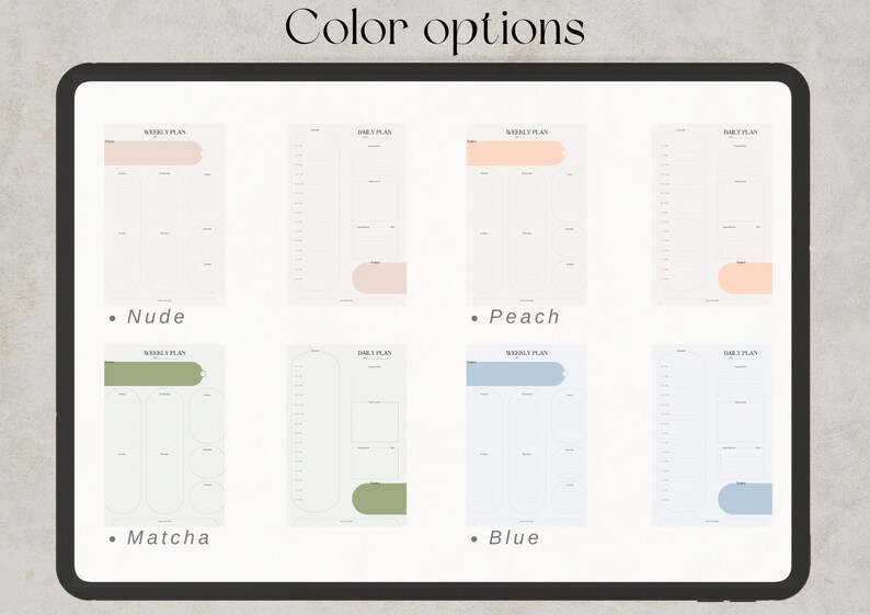 NEW 2023 Undated Digital & Printable Planner Minimalistic Etsy