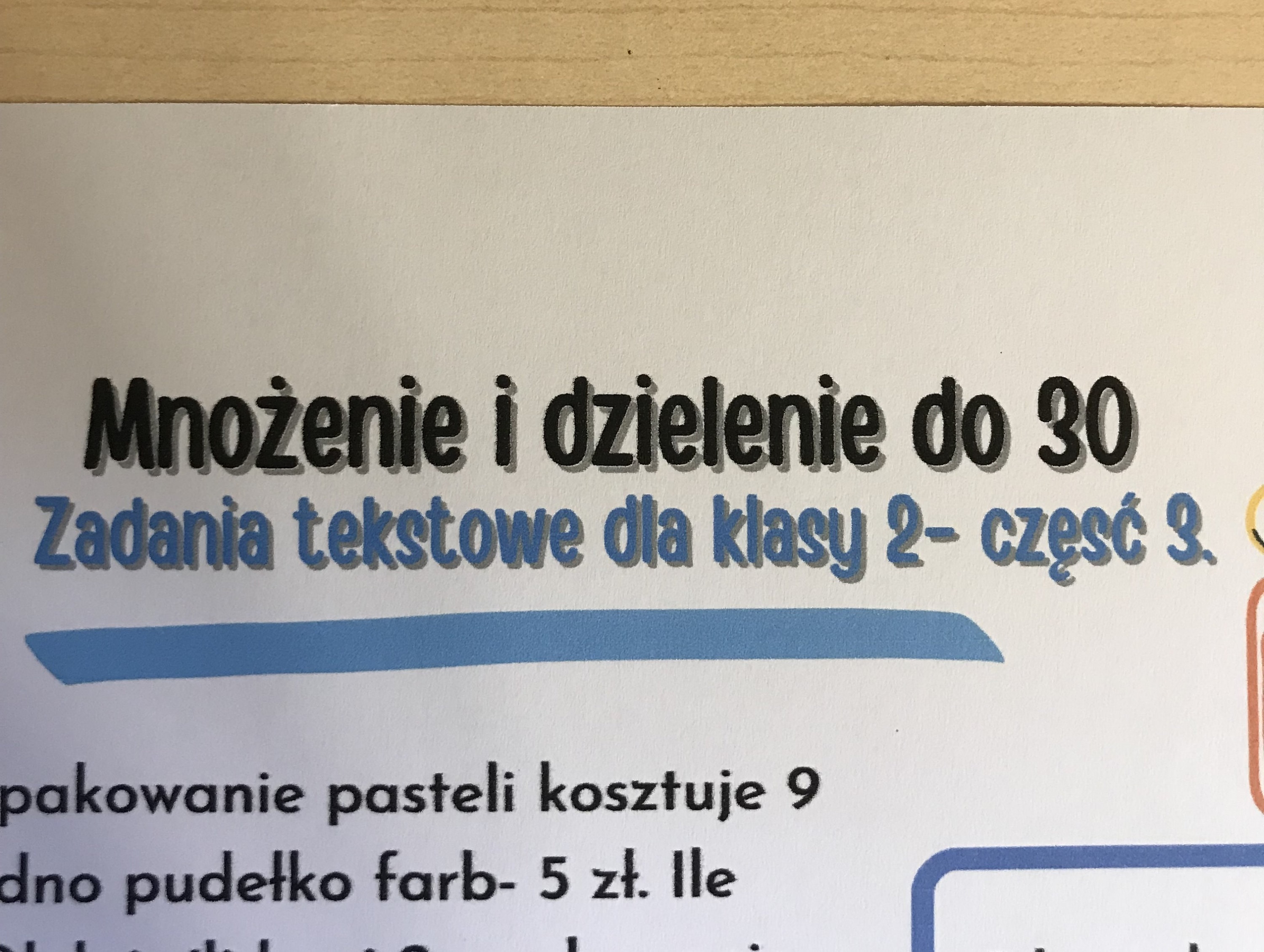Mnożenie I Dzielenie Do 30. Matematyka. Zadania Tekstowe Dla - Etsy