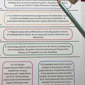 Multiplication and division up to 30. Mathematics. Word problems for grade 2 of primary school - part 4.