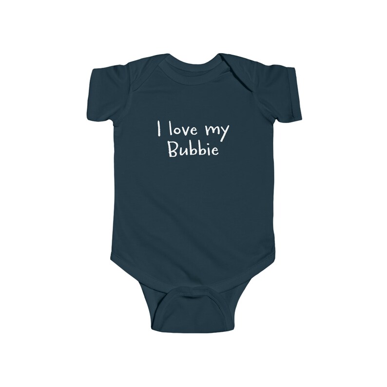 I love My Bubbie Jewish Yiddish Infant Fine Cotton Bodysuit Onesie  100% Combed Ringspun Cotton