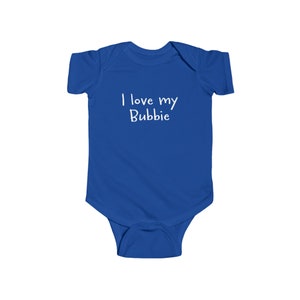 I love My Bubbie Jewish Yiddish Infant Fine Cotton Bodysuit Onesie  100% Combed Ringspun Cotton