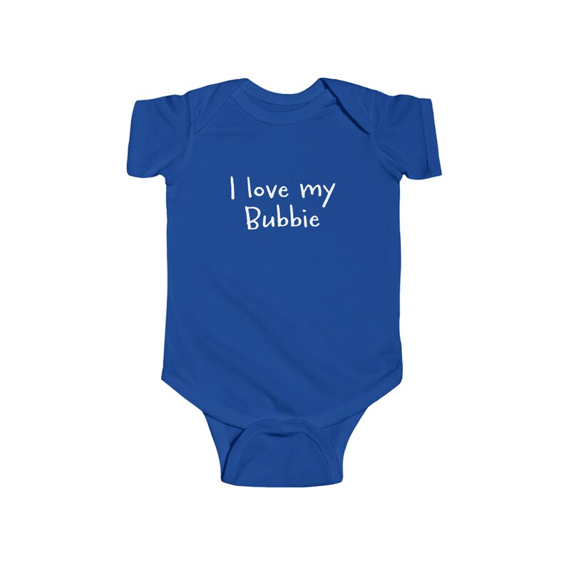 I love My Bubbie Jewish Yiddish Infant Fine Cotton Bodysuit Onesie  100% Combed Ringspun Cotton
