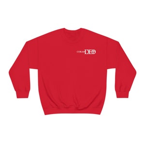 CoramDEO - Christian - Unisex Heavy Blend ™ Crewneck Sweatshirt Vollarm T-Shirt für Männer und Frauen Weiches Baumwoll T-Shirt