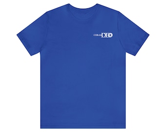 CoramDEO - Juif - Tee-shirt à manches courtes en jersey unisexe T-shirt classique à manches courtes en jersey unisexe pour hommes et femmes Tee-shirt en coton doux ajusté au détail