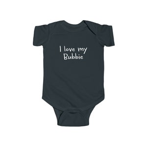 I love My Bubbie Jewish Yiddish Infant Fine Cotton Bodysuit Onesie  100% Combed Ringspun Cotton