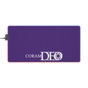 CoramDEO - Jewish - LED Gaming Mouse Pad  LED Mouse Pad  Soft Polyester Surface