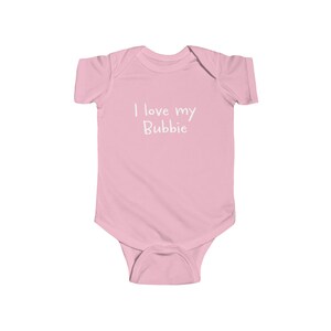 I love My Bubbie Jewish Yiddish Infant Fine Cotton Bodysuit Onesie  100% Combed Ringspun Cotton