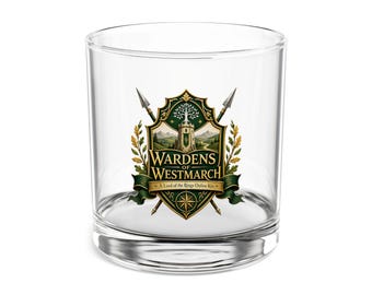 Vaso de whisky de 295 ml (10 oz) con el escudo de los Guardianes de Westmarch