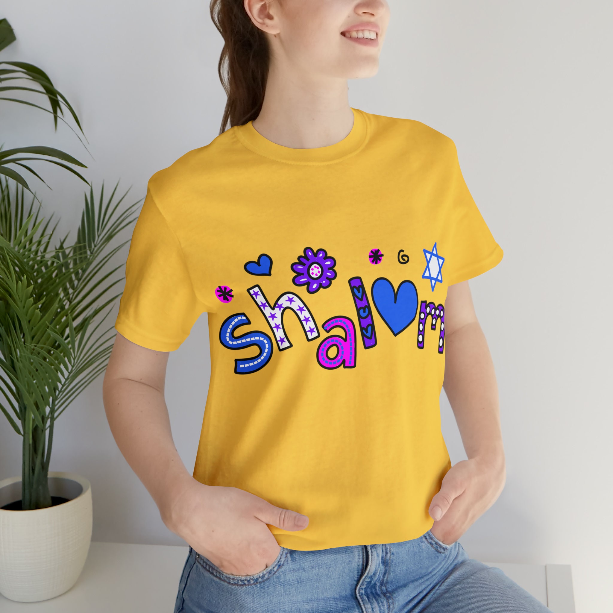 期間限定・お買い得商品: |産地直送 Shalom Short Soft Jersey Unisex Classic Cotton Tee Sleeve トップス