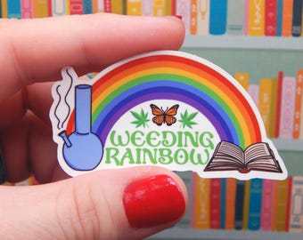 Jätender Regenbogen-Vinyl-Aufkleber