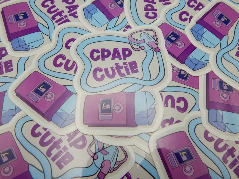 CPAP Cutie Vinyl Sticker - Etsy