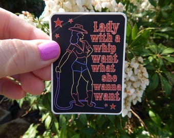 Lady With a Whip sticker