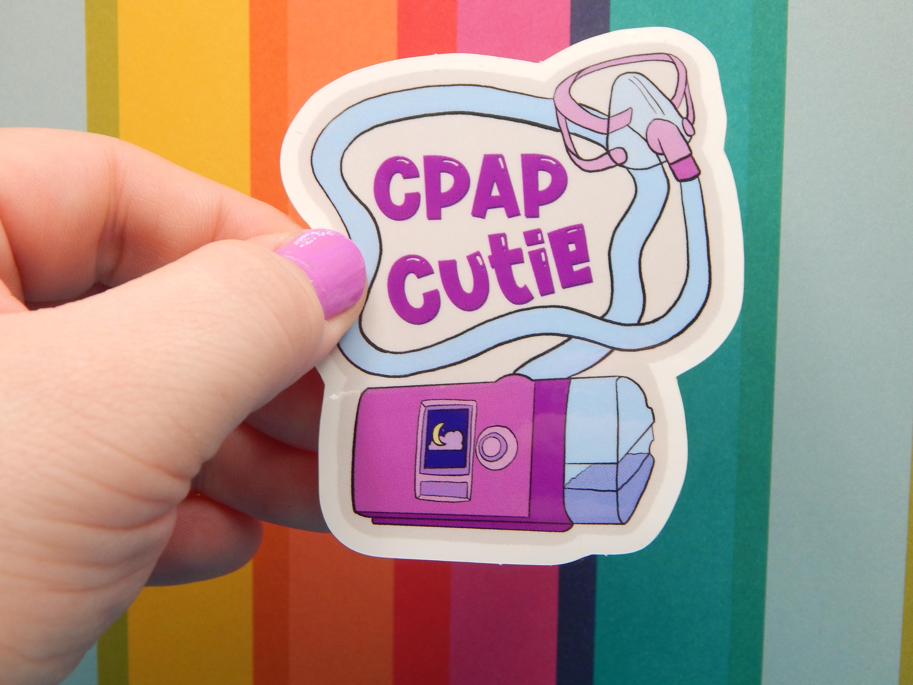 CPAP Cutie Vinyl Sticker - Etsy