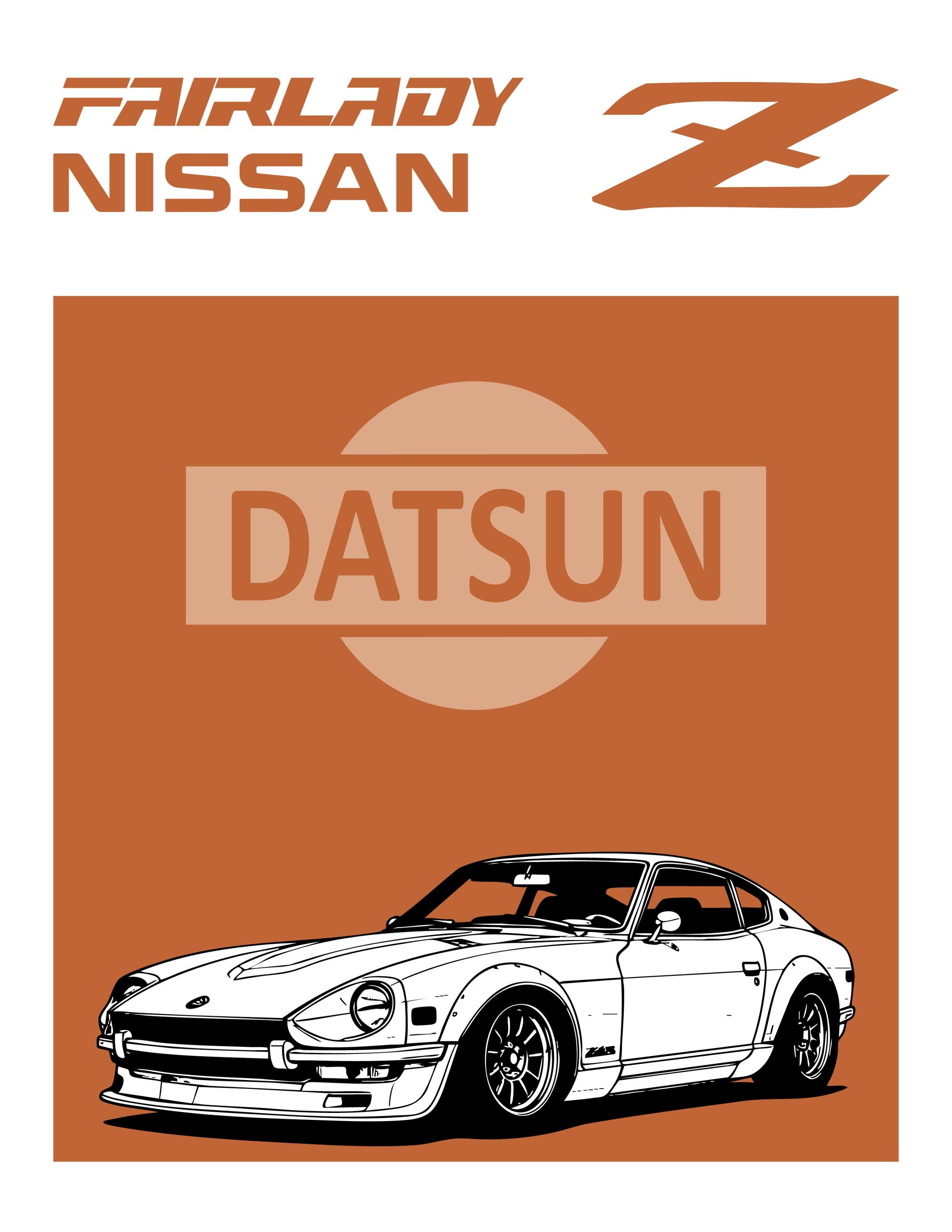 日産 フェアレディZ ZONE 販促ポスター 旧車 FairladyZ Nissan Fairlady Z S130' Poster, picture, metal print, paint