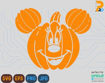 Halloween Pumpkin Mouse Head Svg, Halloween Svg, Trick Or Treat Svg, Spooky Vibes Svg, Boo Svg, Fall Svg, Svg, Svg voor Cricut, Sublimatie