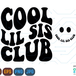 Cool Lil Sis Svg Png, Lil Sis Svg Png, Zwangerschap Reveal svg png, Baby Aankondiging Svg Png, Cut File, Cricut