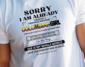 T SHIRT "COLOMBIAN GIRL"