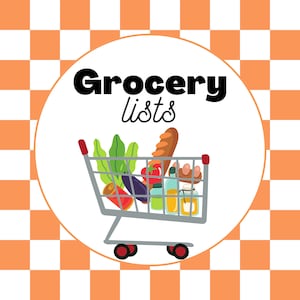 Grocery List for Pretend Play