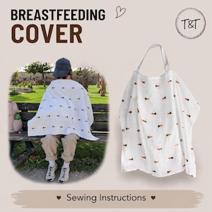 Nähanleitung – Still-Umhang nähen – Einfaches DIY Still-Cape – kein Schnittmuster nötig – PDF-Nähanleitung