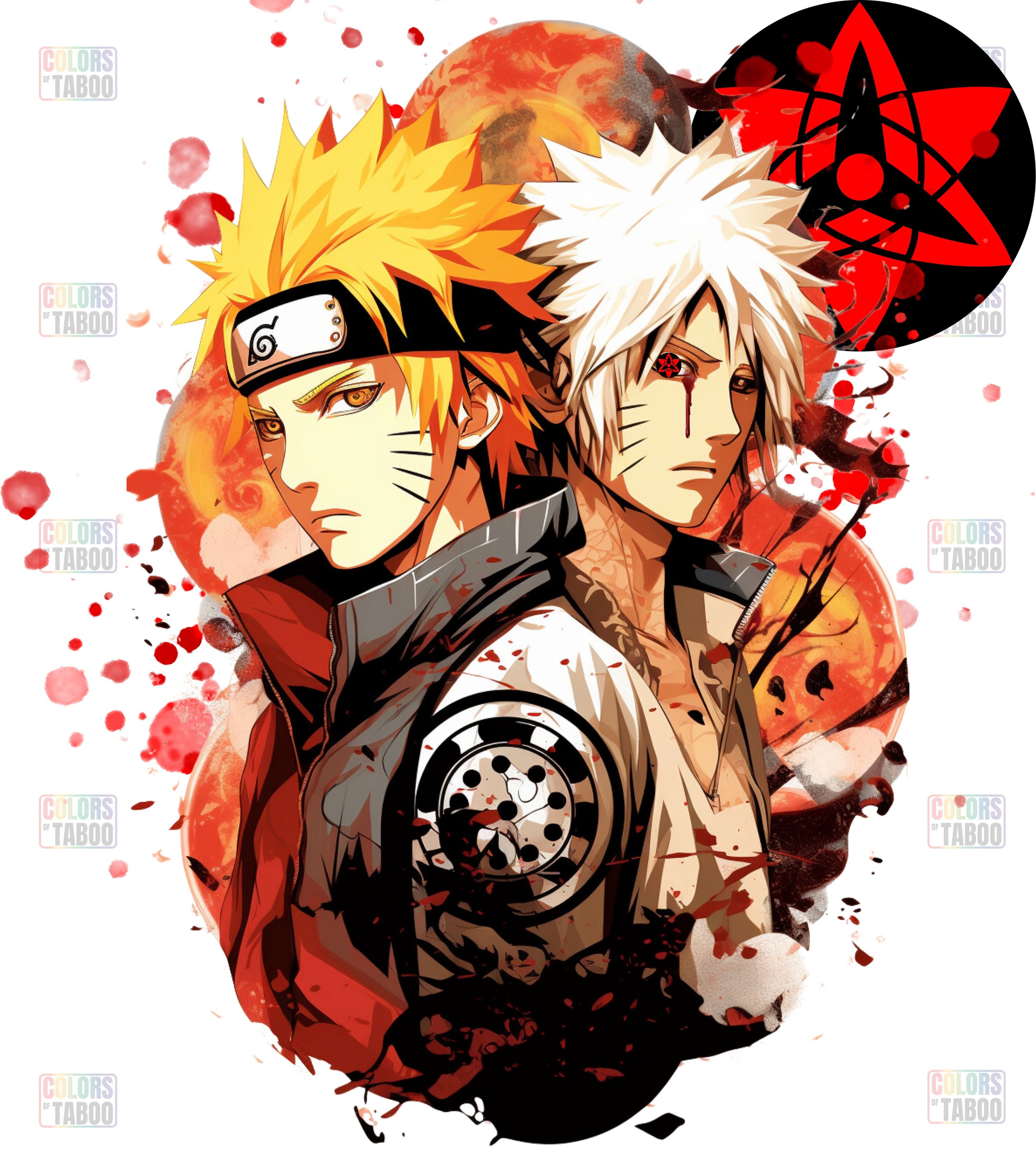 one1love Naruto Artworks Poster Prints Naruto Anime Eyes Canvas Painting  Decoration Art for Living Room Bedroom 20 x 30 cm without Frame :  : Home & Kitchen