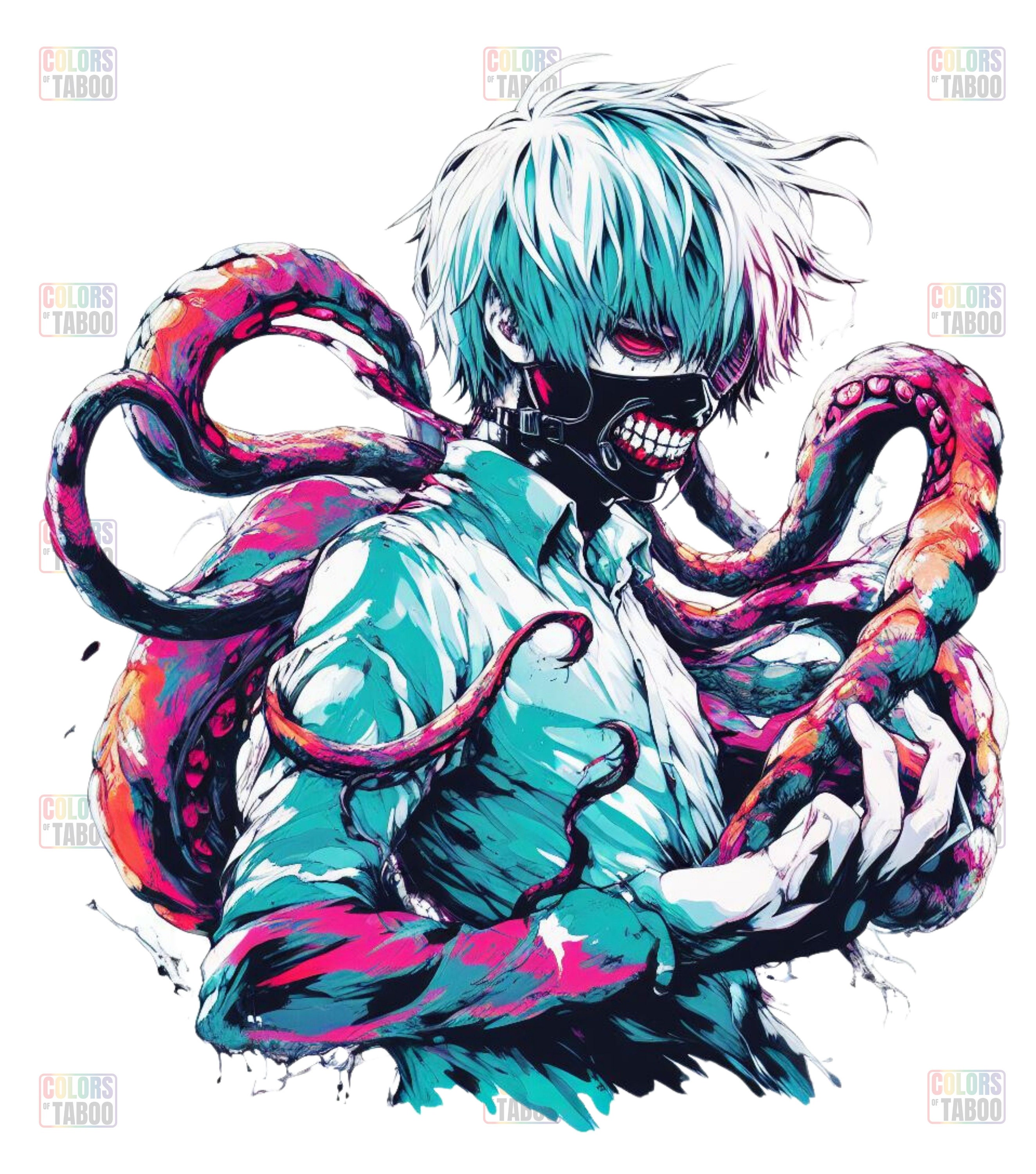 Tokyo Ghoul Anime Wall Art Painting by Rash Jan