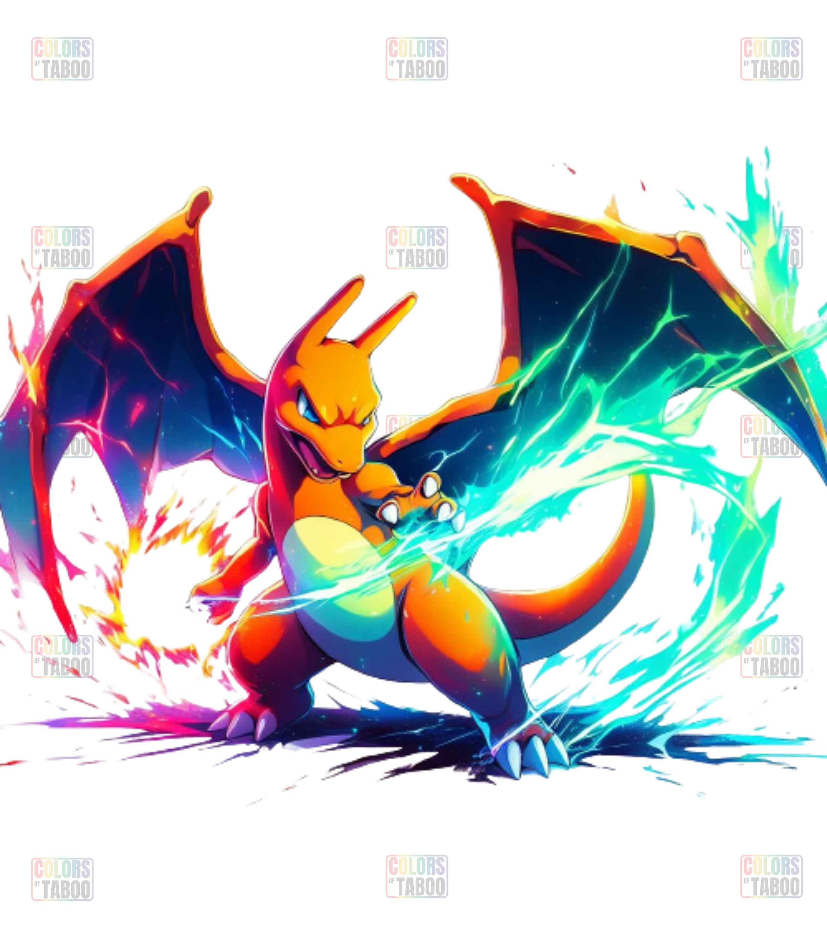 STL file Pokemon XYZ Mega Charizard Figure 🐉・Model to download