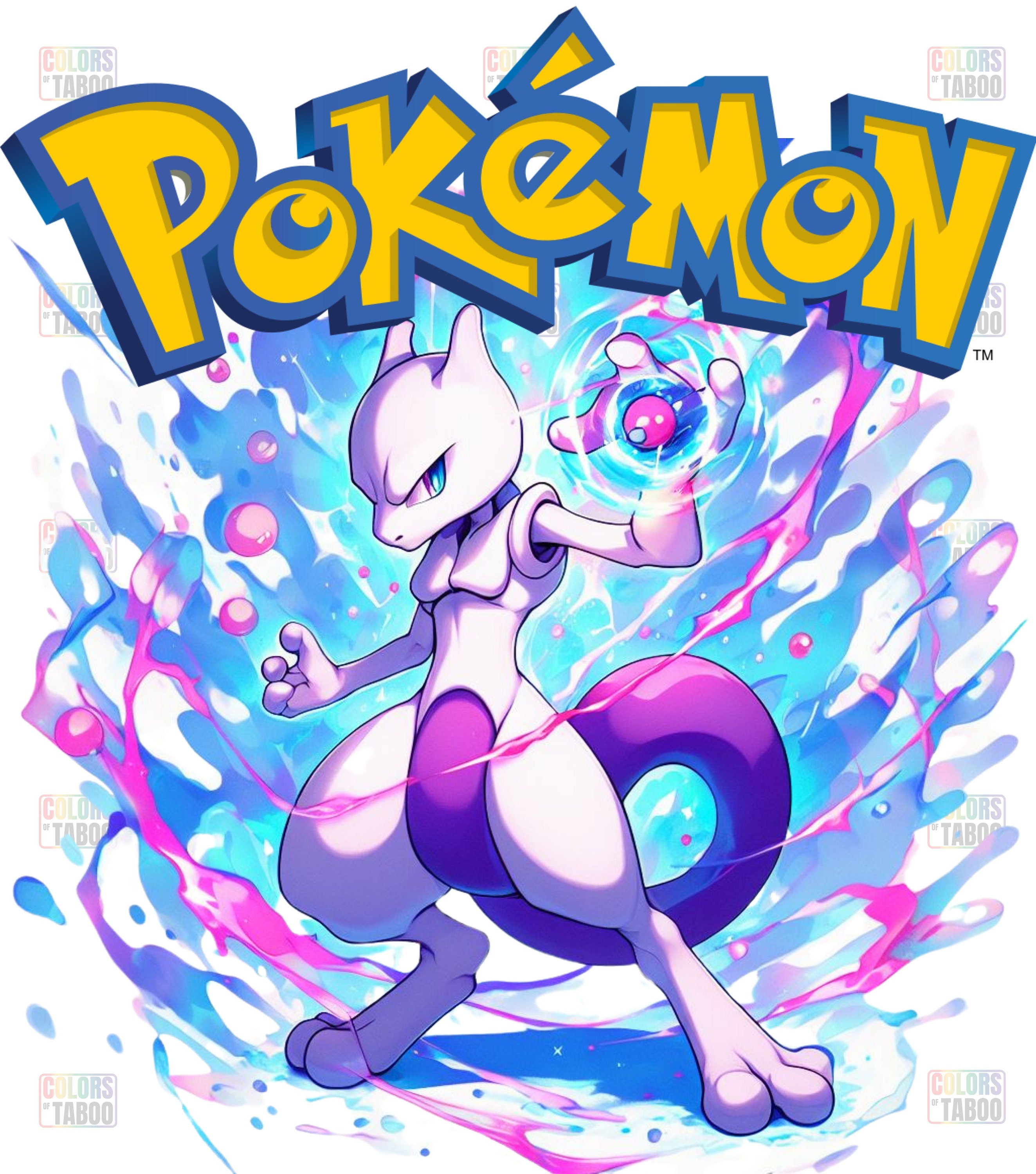 Mewtwo Pokemon SVG, Baby mewtwo SVG, Pokemon SVG