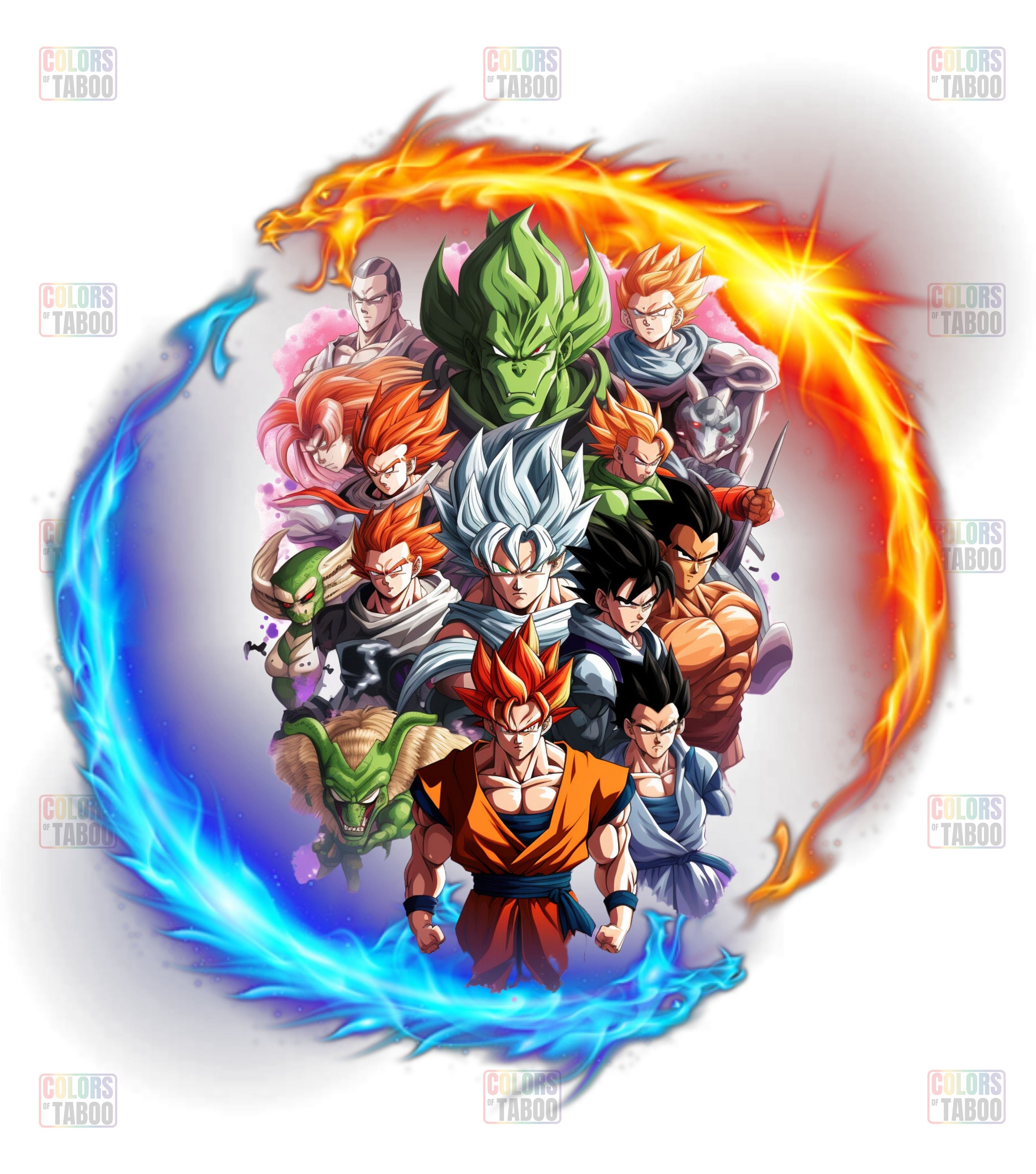 Dragon Ball Z Svg, Dxf, Eps, Png, Clipart, Silhouette and Cutfiles #3