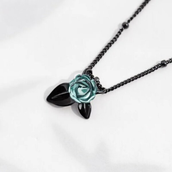 Arcane Briar Necklace | Rose Thorn Necklace | Crystal Rose Necklace | Gifts for Her