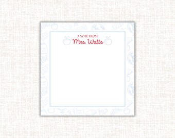 Personalized 5x5 Notepad: Custom Name Stationery Gift