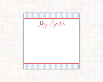 Personalized 5x5 Notepad: Custom Name Stationery Gift