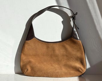 Vintage Y2K Banana Republic Brown Leather Shoulder Bag - Etsy