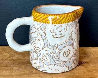 Anthropologie Mother's Day Creamer “Grateful for your love”, like new condition