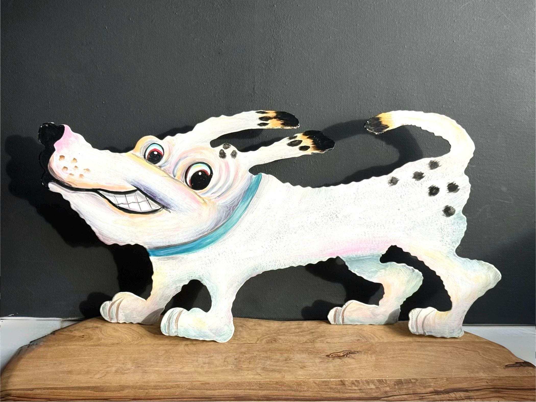 Metal Funny Dog “buster” Cut Out Sheet Metal by Bella Casa, V