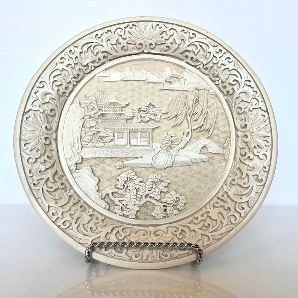 Resin Carved Plate Etsy